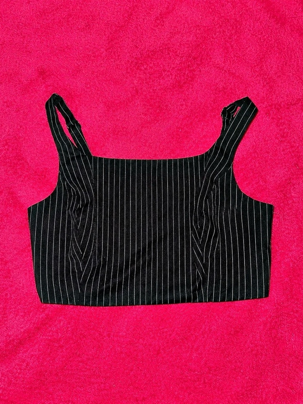 Bold elements women Dress Striped Crop Top in Black Size XS Like New